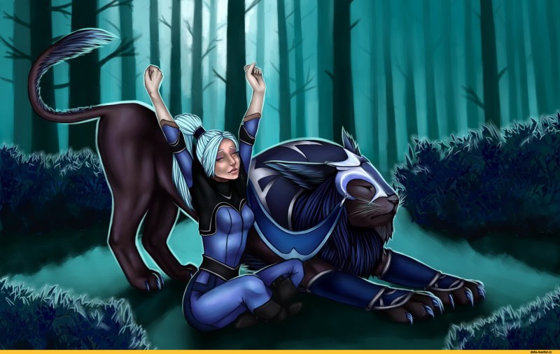 Luna Dota 2 модель