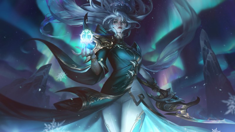 Зимний скин Диана League of Legends