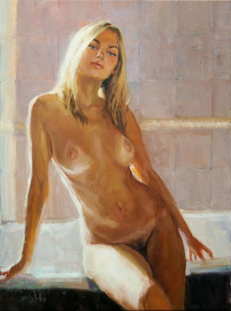 Эрик.Уоллис.обнаженка.живопись