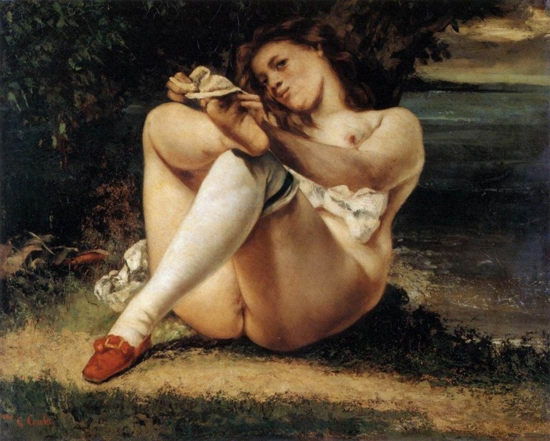 Курбе купальщицы