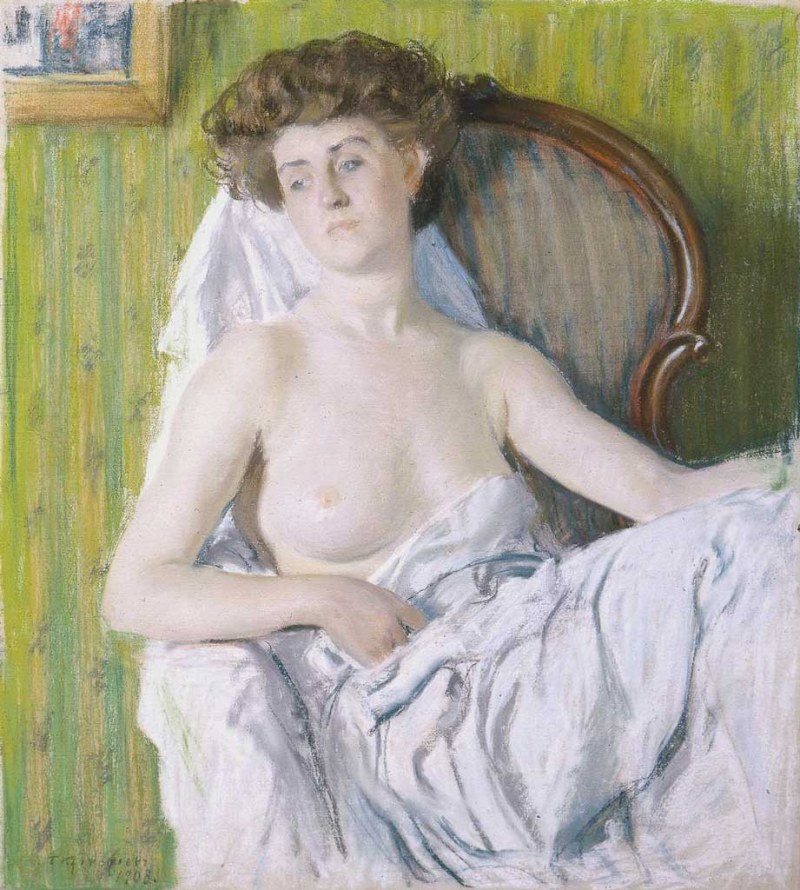 Кустодиев натурщица 1920