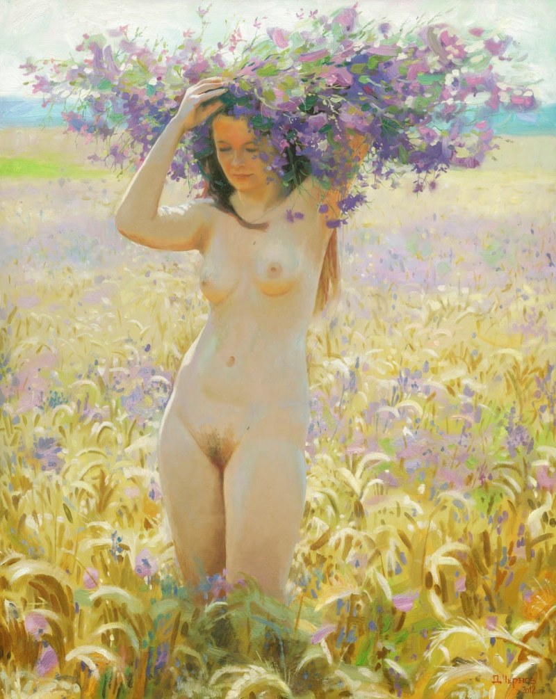 Boris Kustodiev Impressionist Painting nude woman
