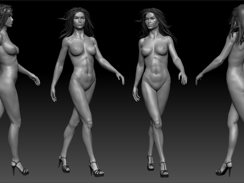 Моделирование женского тела 3d