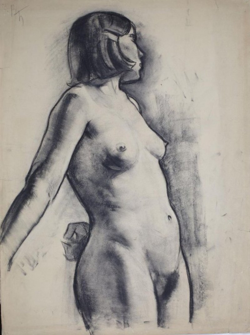 Standing nude Painting by John Brockington