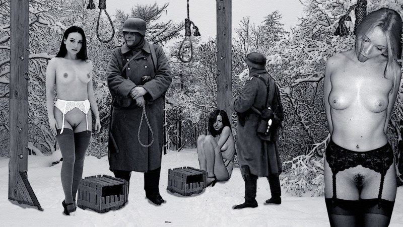 Голые женщины на эшафоте