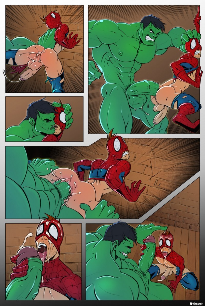 Comics человек паук Халк gay xxx
