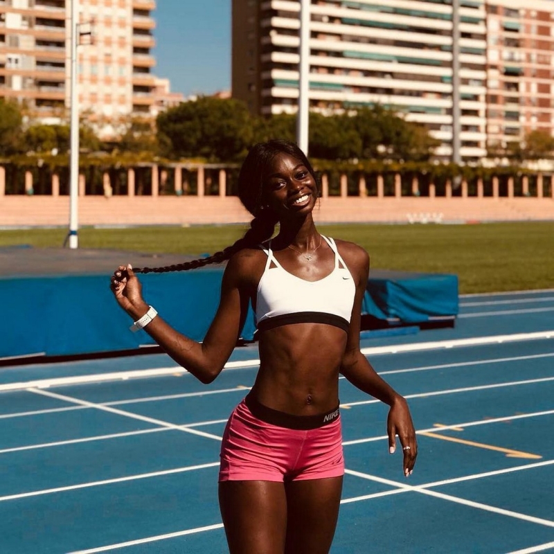 Fatima Diame long Jump 2022 World Indoor League