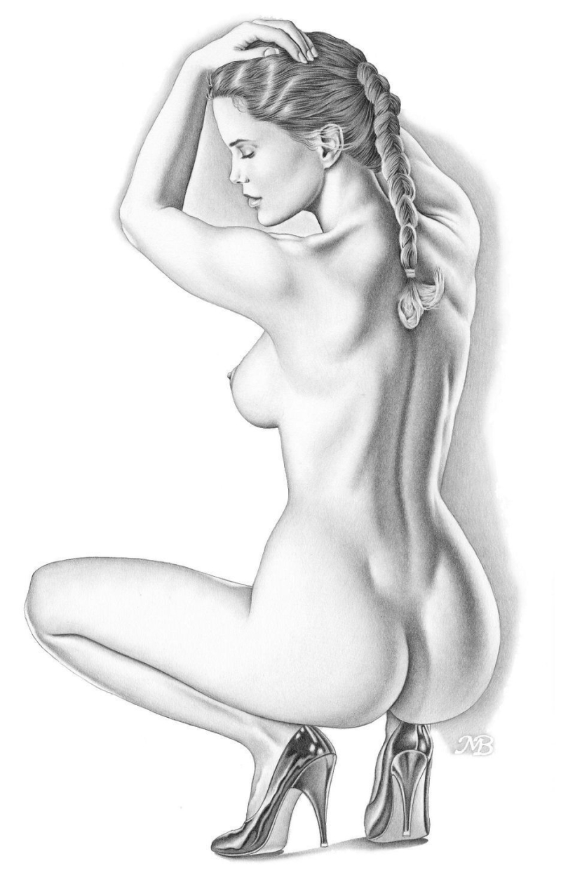 Рисунки карандашом голые