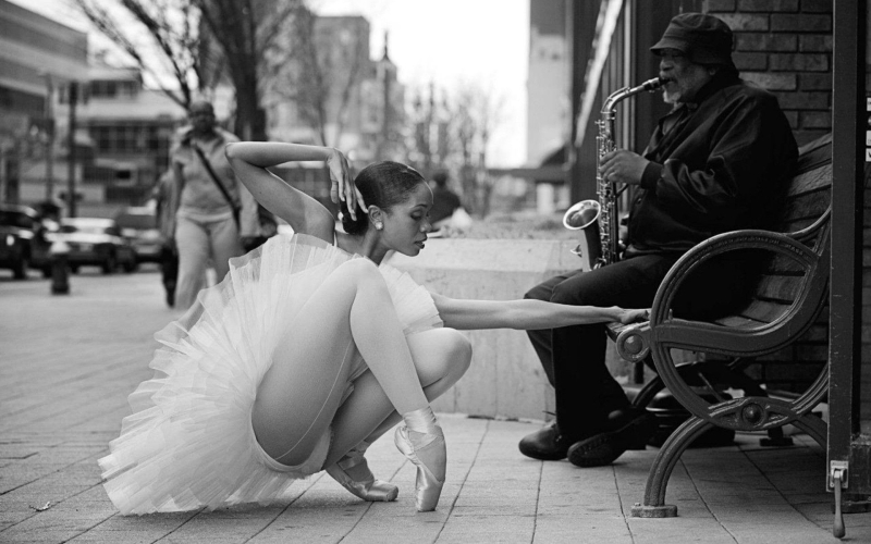 Фотосессия на черном фоне