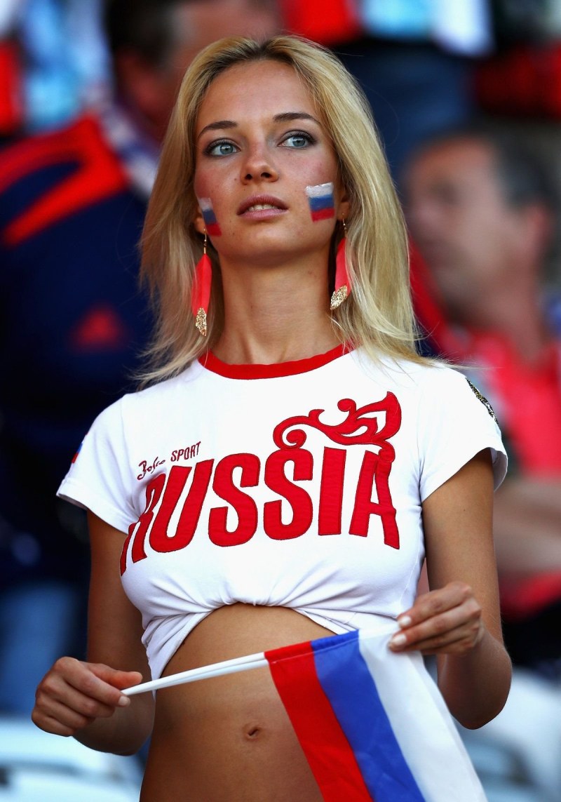 Болельщица сборной России Наталья Немчинова
