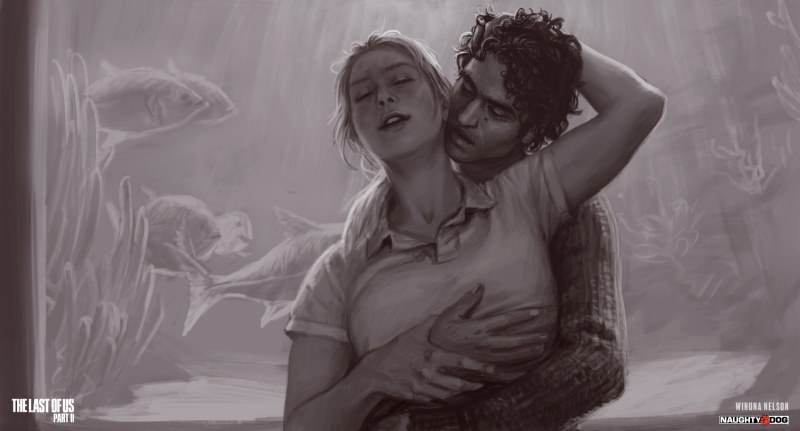 The last of us 2 Элли и Эбби арты