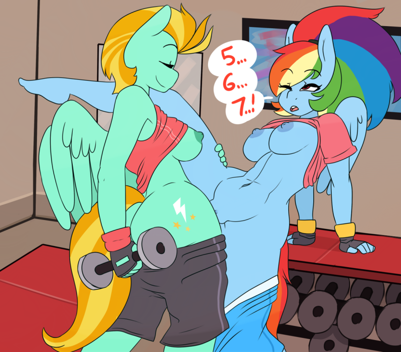 Celestia x Rainbow Dash sex with punishment