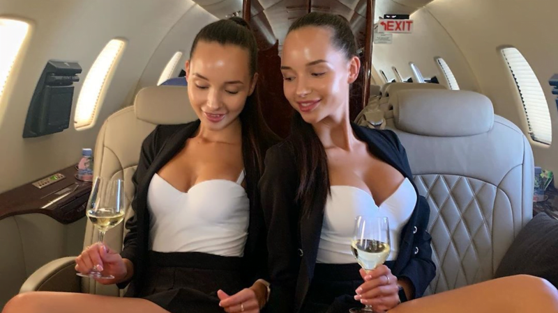 Twins Adelya and Alina