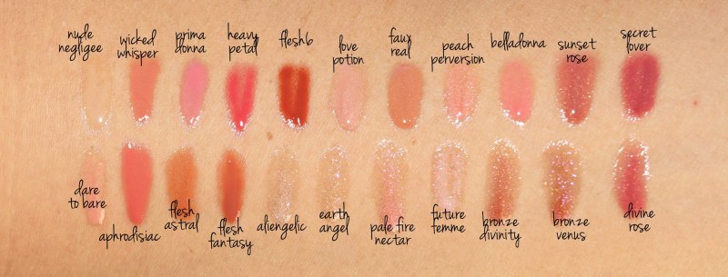 Pat MCGRATH Gloss Swatches