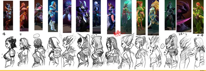 Luna и Mirana Dota 2
