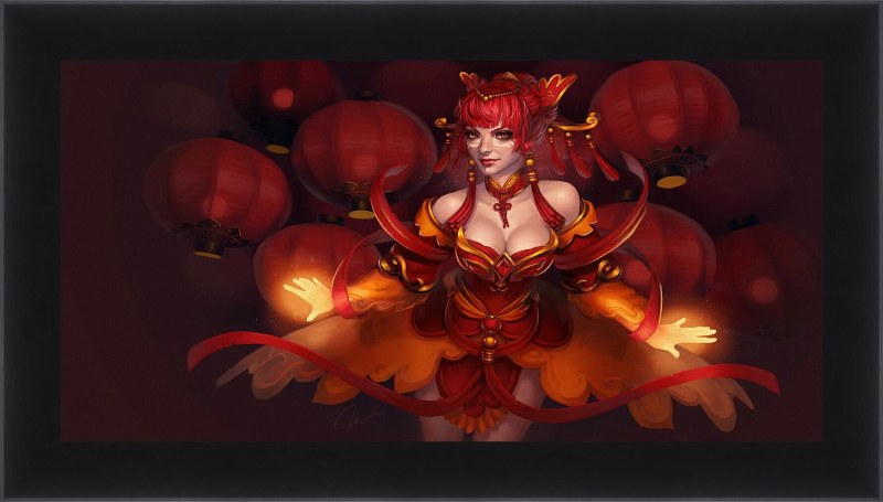 Dota 2 Lina and Crystal Maiden