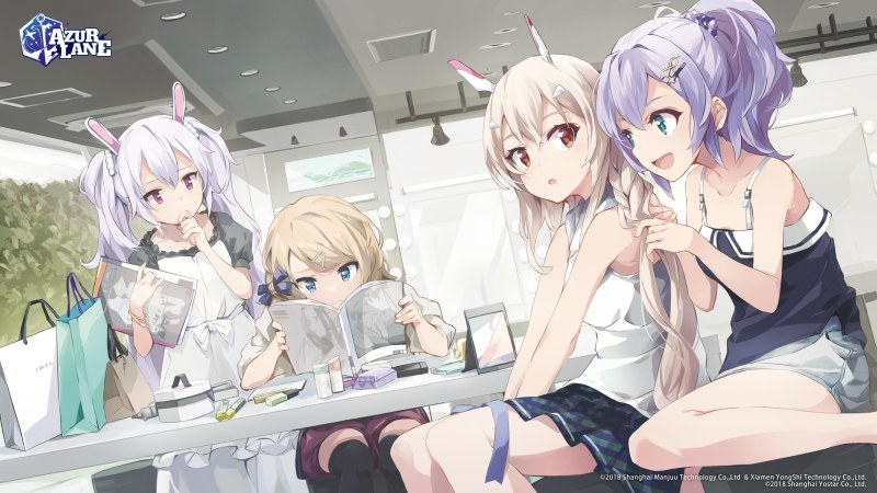 Azur Lane Юникорн лэффи Аянами и Джавелин