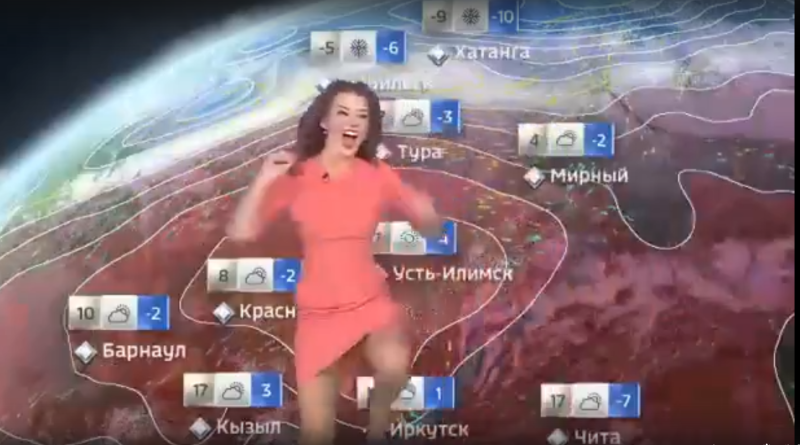 Ведущая прогноза погоды на Россия 24 Анна Волкова