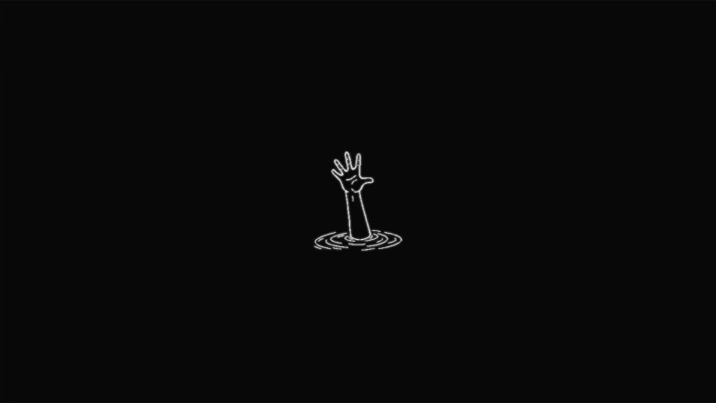 Sad на черном фоне