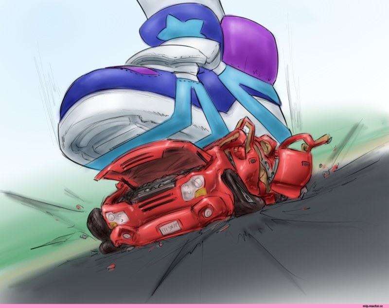 Giantess Crush car