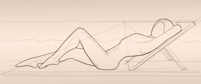 Позы для рисования лежа