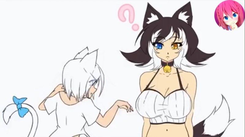 Gif аниме неко