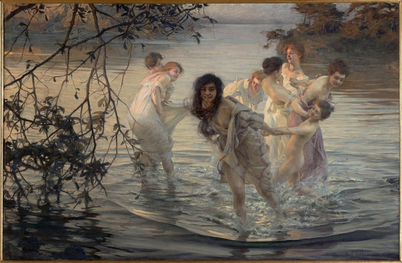 Эмиль Шабас. Танцующие нимфы. 1899