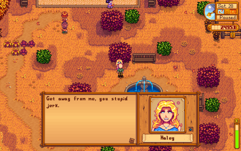 Голая Хейли из Stardew Valley