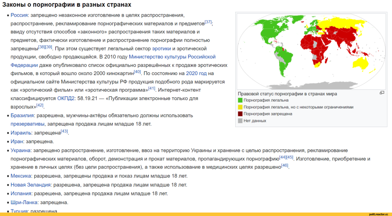 Почему в России запрещена порнография